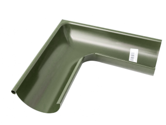 Odvodnenie – Gutta barevný roh žlabu vnější 125 mm, RAL 6020 | zelená, 90°