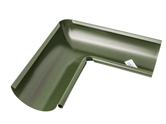 Odvodnenie – Gutta barevný roh žlabu vnitřní 125 mm, RAL 6020 | zelená, 90°