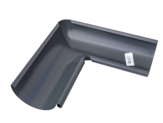 Odvodnenie – Gutta barevný roh žlabu vnitřní 125 mm, RAL 7016 | antracitová, 90°