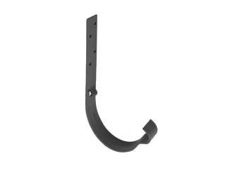 Odvodnenie – Gutta barevný žlabový hák 125 mm x 160 mm, RAL 9005 | čierna