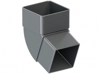 Odvodnenie – GuttaKROP odkvapové koleno 80 x 76 mm antracit