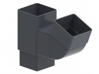 Odvodnenie – GuttaKROP zvodová odbočka 80 x 80,2 x 200 mm antracit