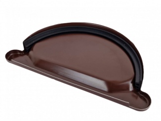 Odvodnenie – Lakované čelo žlabu s těsněním 250 mm RAL 8017 hnědá