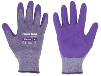 Okapové systémy – Bradas Ochranné rukavice Bradas FLASH GRIP LAVENDER, latex, vel. 6