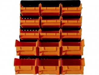 Organizéry – Lobster Organizér závěsný s boxy Černá, 32x38cm