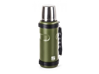 Palackok és termoszok – G21 Termoláhev na pití, 1000 ml, khaki zelená s rukojetí