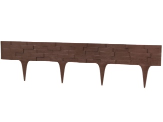 Palisádok – Covergarden Stone 9,5 cm x 2,37 m hnědá