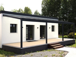 Pergoly Bohemit – Bohemit Akropol - bez výplně antracit / opál, polykarbonát (16 mm), 5,0 x 3,0 m