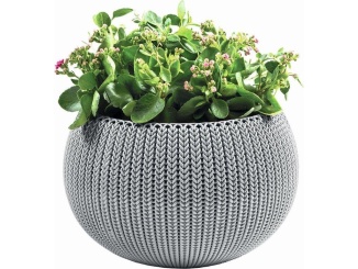 Plastové – Keter Květináč COZY M závěsný Cloudy grey