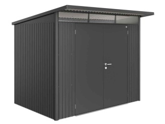 Plechové – AvantGarde A7, tmavě šedá metalíza s dvoukřídlými dveřmi