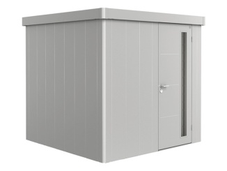 Plechové – Neo 2D, stříbrná metalíza s jednokřídlými dveřmi