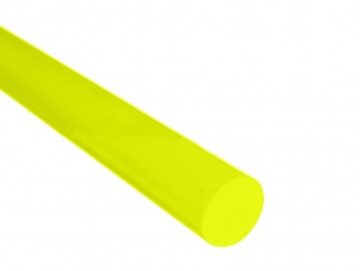 Plexisklo (PMMA) – Plexi Fluorescentní Průměr (vnější): 10, Barva: zelená, Délka: 1220, Hmotnost: 0.1