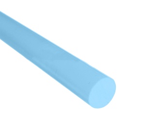 Plexiüveg (PMMA) – Plexi Fluorescentní Průměr (vnější): 10, Barva: modrá, Délka: 1220, Hmotnost: 0.1