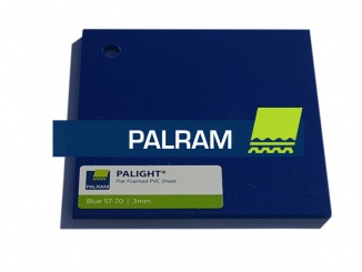 Plné desky Palram – PVC Palight Color Penená PVC doska Palight Hrúbka: 3, Farba: modrá, Kód farby: ST-70, Šírka: 1220, Dĺžka: 2440, Hmotnosť: 6.3