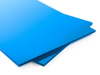Plné desky – Röchling PP-C karibská modrá 1500 mm x 4000 mm, 5 mm