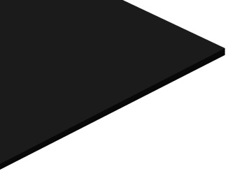Polivinil-klorid tömör táblák Gutta – Hobbycolor černá 3 mm 500 x 1000 mm
