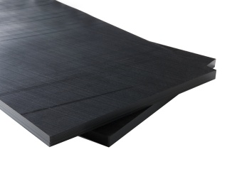 Polyamid (PA) – Polyamidová deska PA6 Röchling 1000 mm x 2000 mm, černá, 70 mm