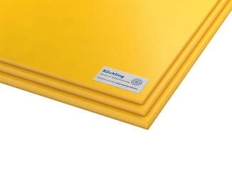 Polyethylen (PE) – Desky Polystone Play-Tec Röchling 2440 mm x 1220 mm, žlutá, 12,7 mm