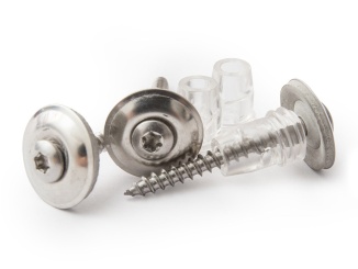 Polykarbonát (PC) – nerez vrut V2A s distanční podložkou 4,5 x 45 mm 20 ks