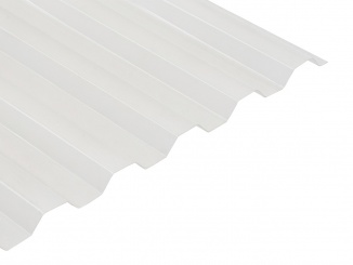 Polykarbonát (PC) – trapézový polykarbonát Marlon CSE FR TR 76/16 síla 0,8 mm čirý 1,06 x 2 m