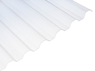 Polykarbonát – PolyPiú Mikroprizma 2000 mm x 1040 mm, čirá