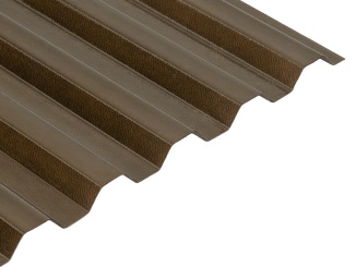 Polykarbonát – Trapézový polykarbonát krupička Palram 6000 mm x 1060 mm, bronz