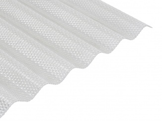 Polykarbonát – Vlnitý polykarbonát Marlon CSE DIAMOND VL 76/18 2,6 mm čirý 1,045 x 2m