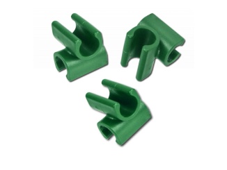 Polykarbonátové – Bradas Křížová spojka pro tyčky k rostlinám - 1,1cm/10ks