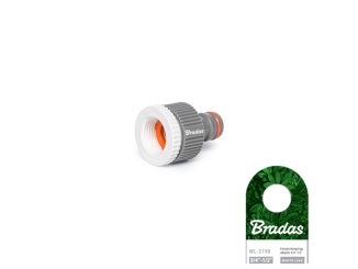 Polykarbonátové – Bradas Přípojka na vodovodní kohoutek 1/2" - 3/4" - WHITE LINE