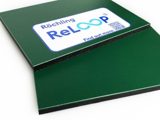 Polypropylén (PP) – Röchling Foamlite ECO 3000 mm x 2000 mm, zelená / černá, 12 mm