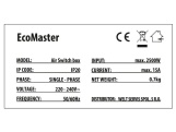 Příslušenství k drtičům EcoMaster Externí krabice s pneuspínačem včetně flexokabelu