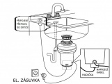 Příslušenství k drtičům EcoMaster Instalační sada pro připojení přepadu dřezu