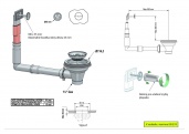 Příslušenství ke dřezum Výpust vč. přepadu
