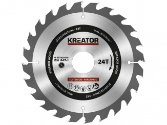 Příslušenství – Kreator Pilový kotouč na dřevo 165mm