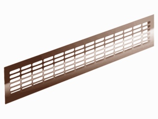 Příslušenství – Mřížka větrací hliníková 480 mm x 60 mm, hnědá