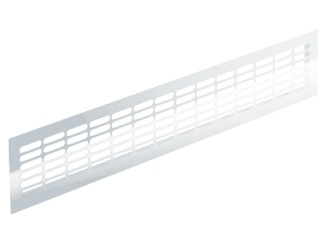 Příslušenství – Mřížka větrací hliníková 480 mm x 80 mm, bílá