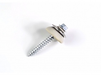 Příslušenství – Nerezový vrut včetně podložky 6,5 x 50 mm T-plastics