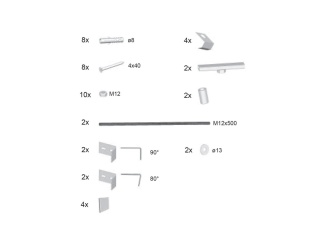 Příslušenství – Ravak Panelkit 10°, BeHappy II, Chrome 160/170x105