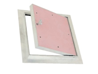 Příslušenství – Scobax Protipožární revizní dvířka do sádrokartonu 500 mm x 500 mm, růžová, EI30