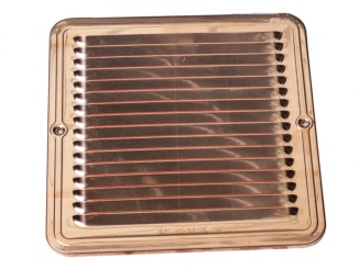 Příslušenství – Ventilačná mriežka hranatá medená medená 235 x 235 mm