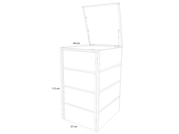 Přístřešek na popelnice Scobax BinBox