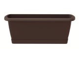 Prosperplast Truhlík s miskou RESPANA SET 49 cm - hnědý