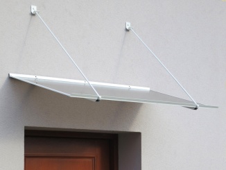 Pultové striešky – SP1 Ekonóm biela / bronz, 120 x 70 cm
