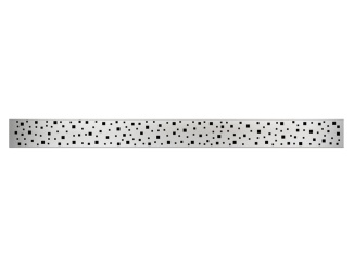 Rácsok – Nerezová mřížka Chuděj 350 mm, Square, lesklý