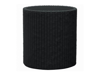 Ratanové – Kvetináč Cylinder L grafitový