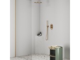 Ravak 706.60GLB Podomietkový vývod s držiakom, Gold Brushed