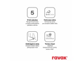 Ravak BLDP2 120, bílá+transparent