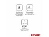 Ravak COSD2 110, lesk+transparent