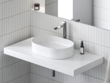 Ravak CR II 015.20BL Umyvadlová stojánková baterie 300 mm bez výpusti, černá