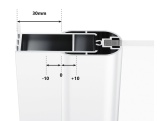 Ravak CSD1 80, bílá+transparent